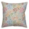 Wild Flower Floral Square Throw Pillow